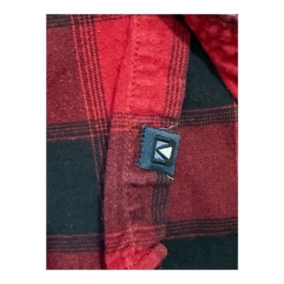 Kolby Shirt Mens Small Red Black Plaid Flannel Long Sleeve Button Front Pocket - Picture 4 of 10